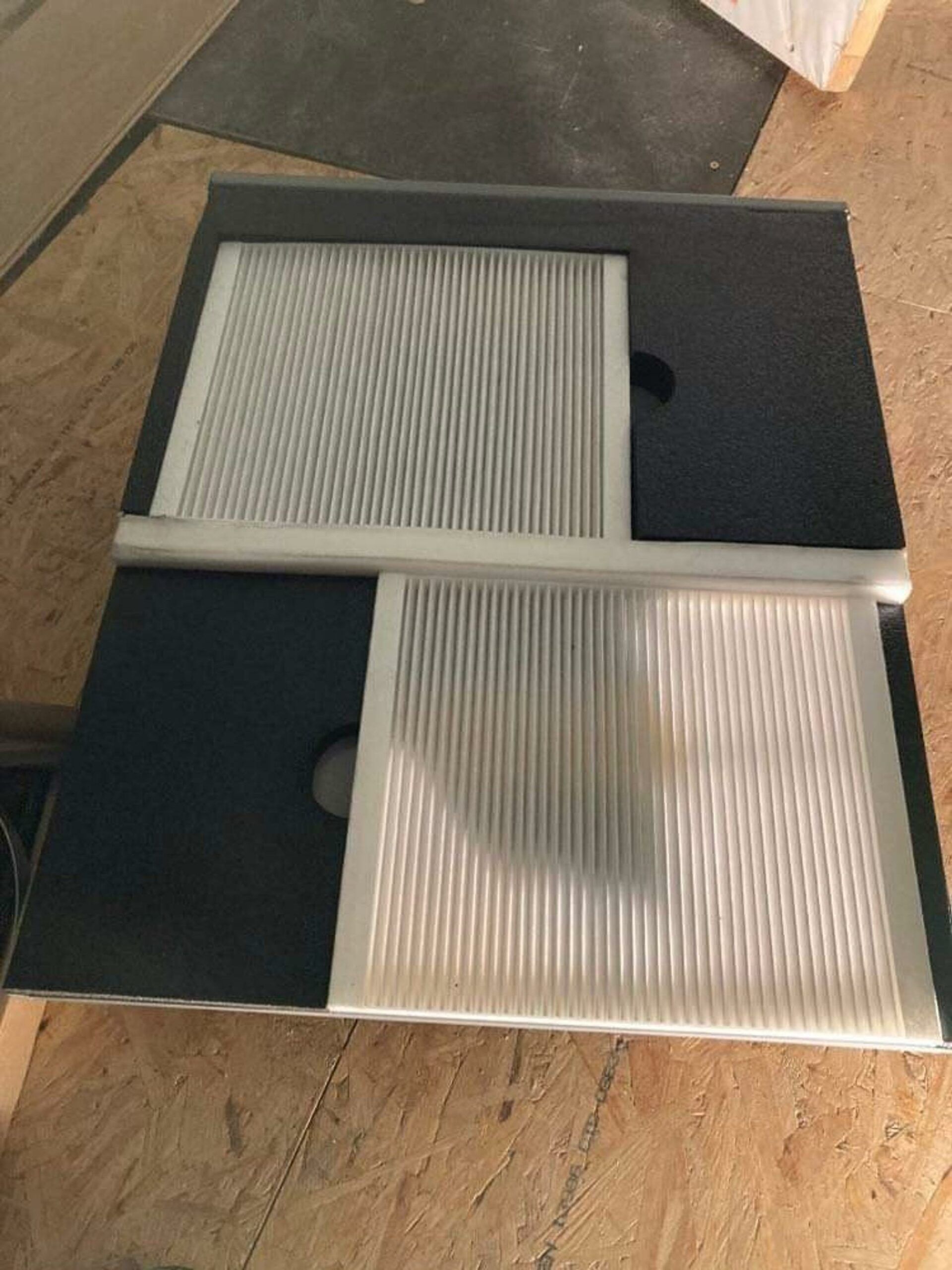 Nieuwe filters voor het onderhoud van een ventilatiesysteem